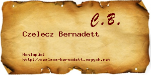 Czelecz Bernadett névjegykártya